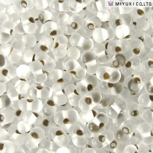 Miyuki Berry Beads 2,5x4,5mm BB0001F Crystal Transparent silverlined matt ca 9gr